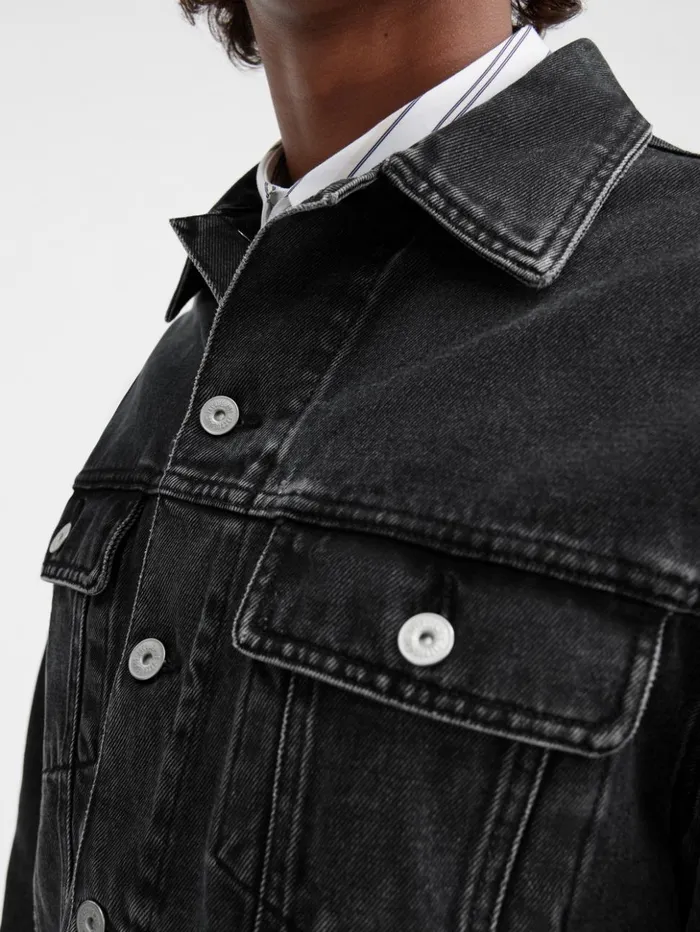Men Denim JACQUEMUS The Denim DeNmes Jacket Black Men Denim JACQUEMUS The Denim DeNmes Jacket Black
