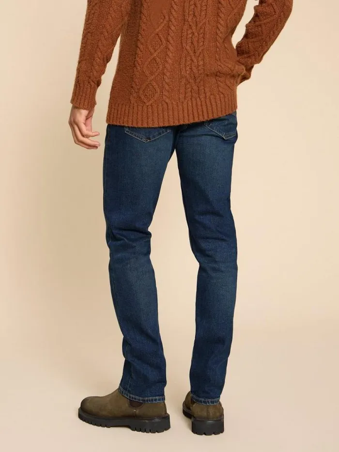 Men Eastwood Straight Jean Dark Blue White Stuff Jeans Men Eastwood Straight Jean Dark Blue White Stuff Jeans