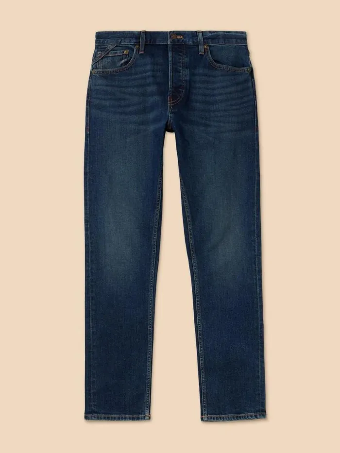 Men Eastwood Straight Jean Dark Blue White Stuff Jeans Men Eastwood Straight Jean Dark Blue White Stuff Jeans