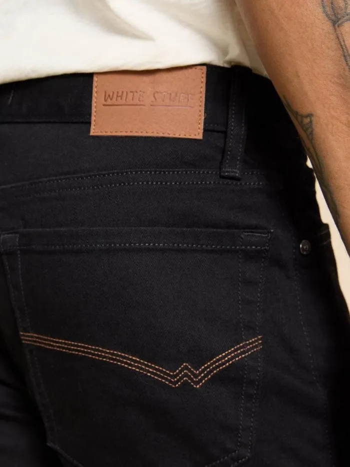 Men Eastwood Straight Jean Pure Black White Stuff Jeans