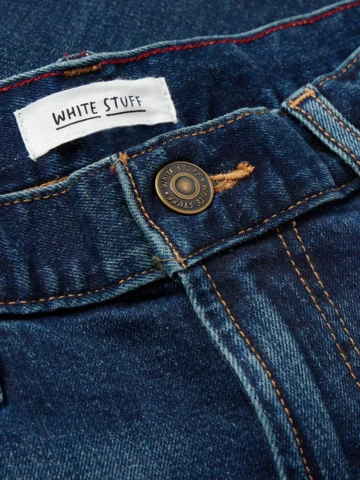 Men Eastwood Straight Jean Zip Fly Dark Blue White Stuff Jeans Men Eastwood Straight Jean Zip Fly Dark Blue White Stuff Jeans