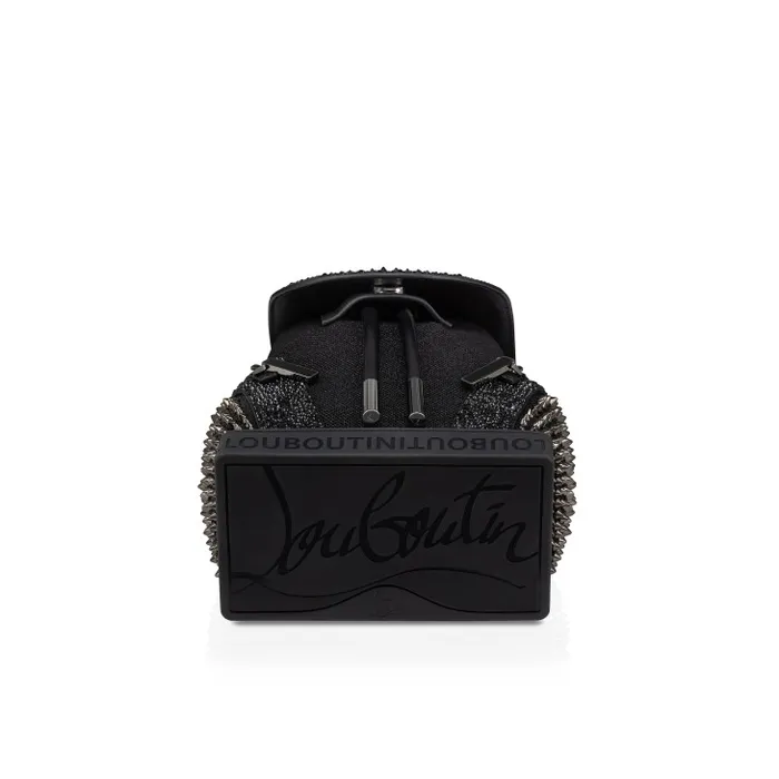 Men Explorafunk Small Backpack 8211 Denim Veau Velours And Spikes Loubinthesky 8211 Black Christian Louboutin Crossbody Bags
