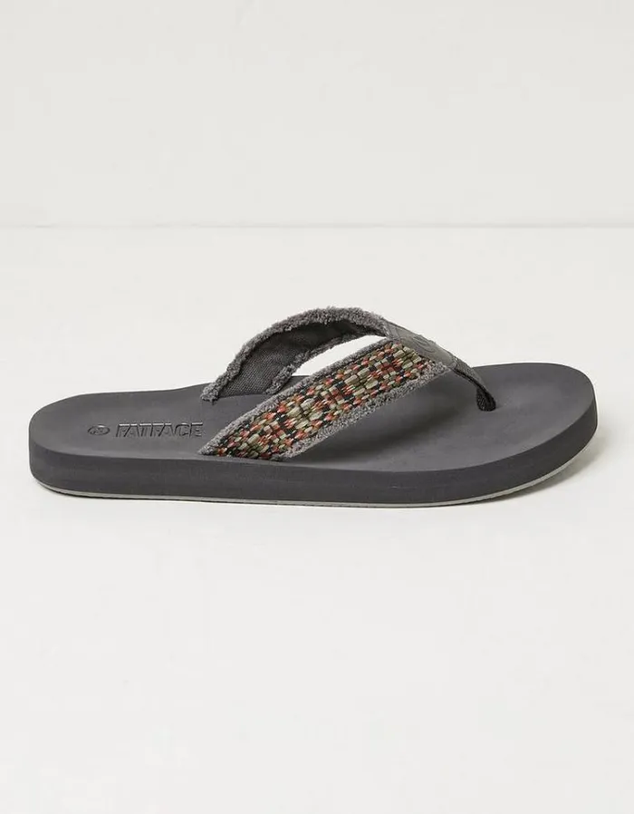 Men FatFace Flip Flops Harris Flip Flops Grey