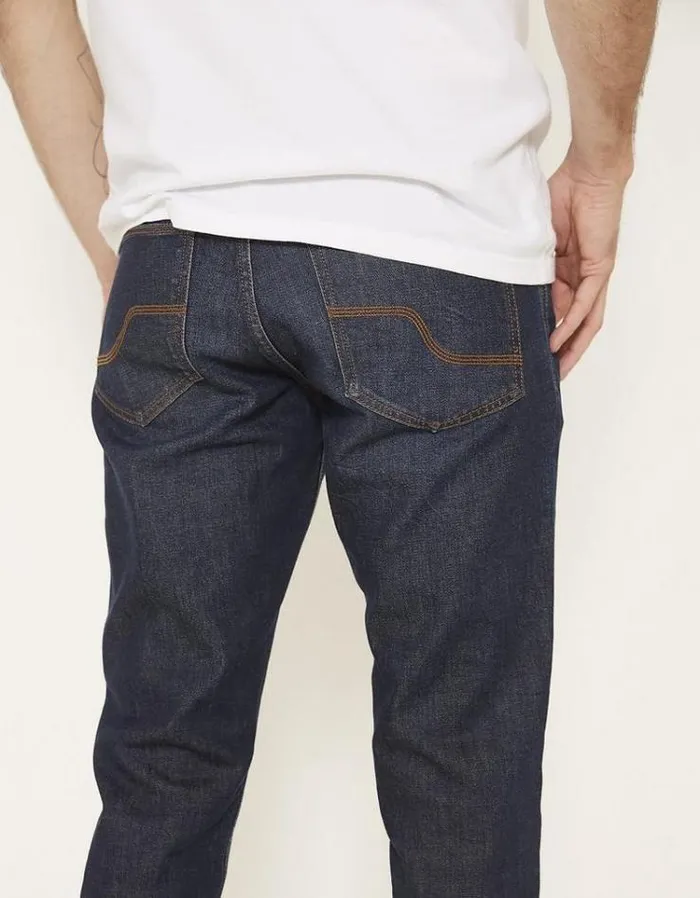Men FatFace Jeans Slim Dark Vintage Wash Jeans Denim
