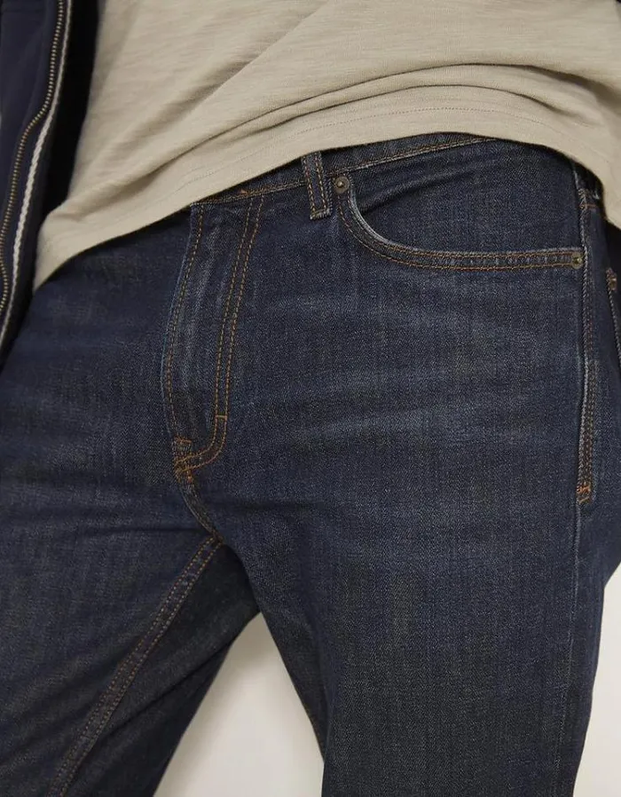 Men FatFace Jeans Slim Dark Vintage Wash Jeans Denim
