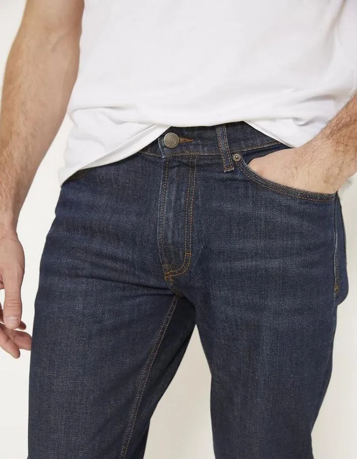 Men FatFace Jeans Slim Dark Vintage Wash Jeans Denim