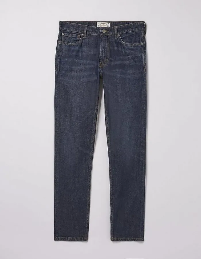 Men FatFace Jeans Slim Dark Vintage Wash Jeans Denim