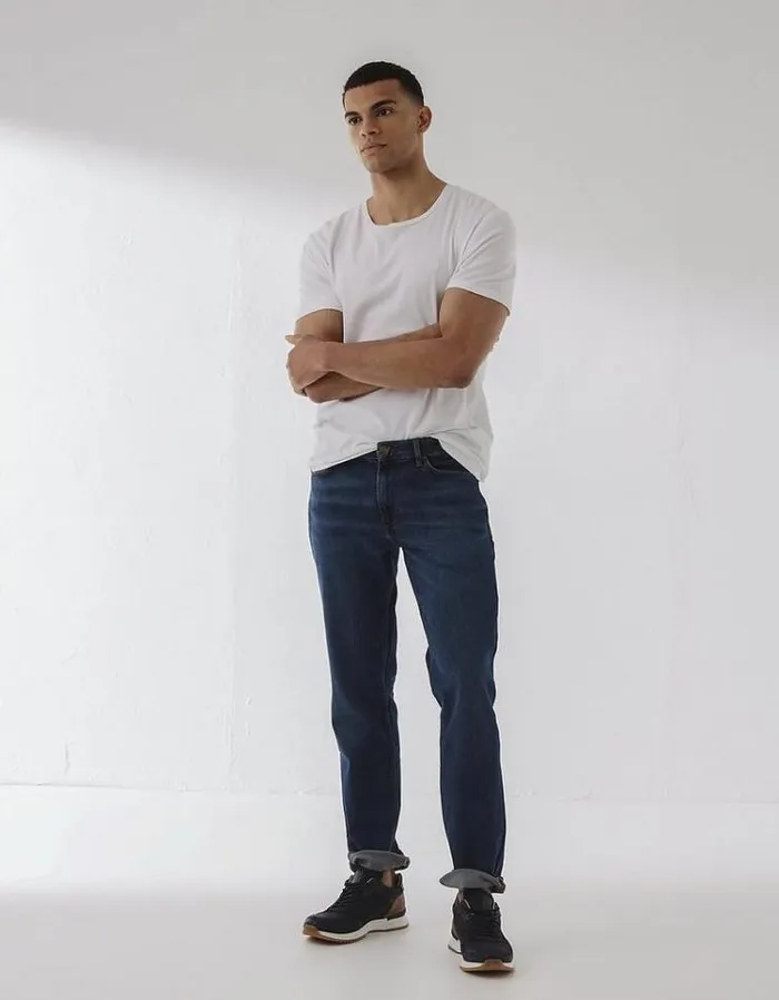 Men FatFace Jeans Slim Mid Wash Jeans Denim
