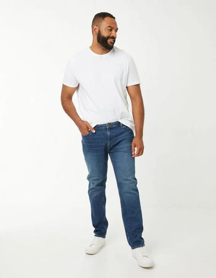 Men FatFace Jeans Slim Mid Wash Jeans Denim