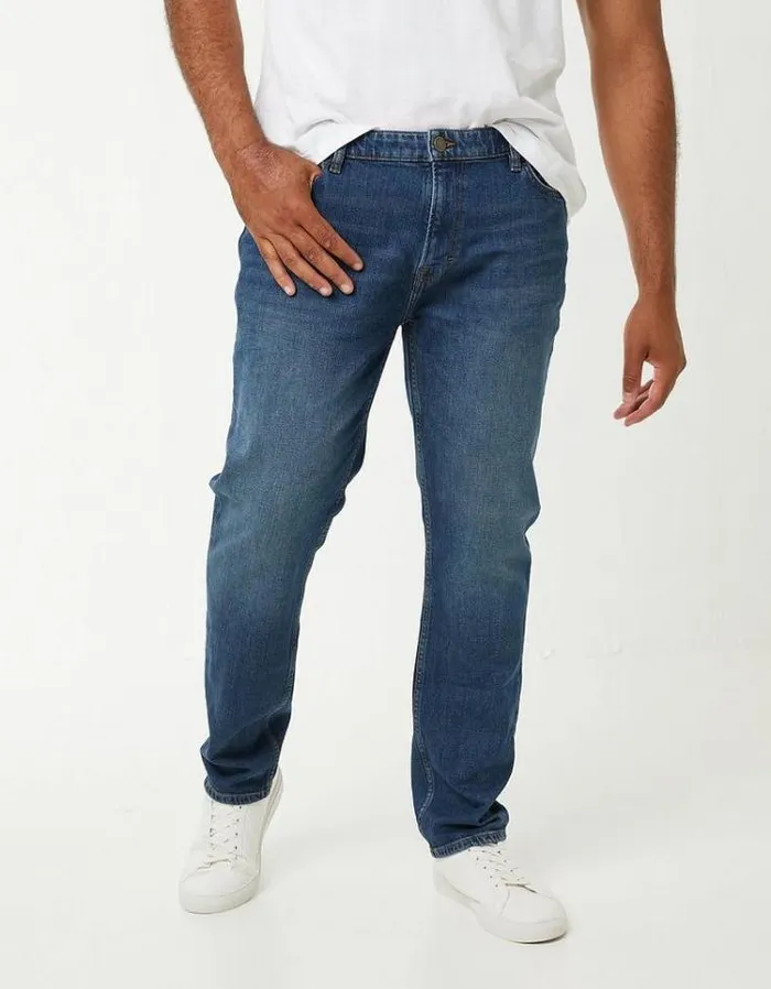 Men FatFace Jeans Slim Mid Wash Jeans Denim