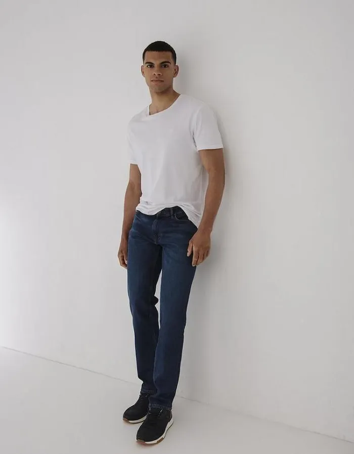Men FatFace Jeans Slim Mid Wash Jeans Denim