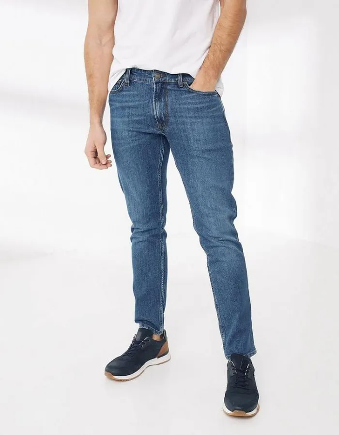 Men FatFace Jeans Slim Stone Wash Jeans Denim
