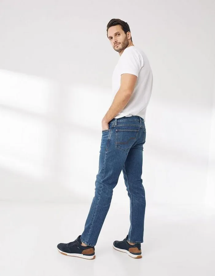 Men FatFace Jeans Slim Stone Wash Jeans Denim