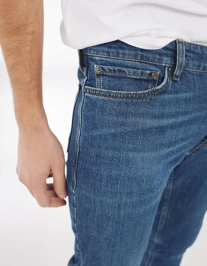 Men FatFace Jeans Slim Stone Wash Jeans Denim