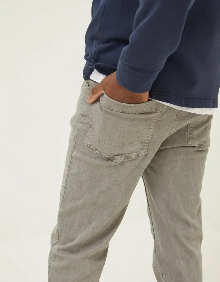 Men FatFace Men039s Sale Slim 5 Pocket Jeans Light Grey