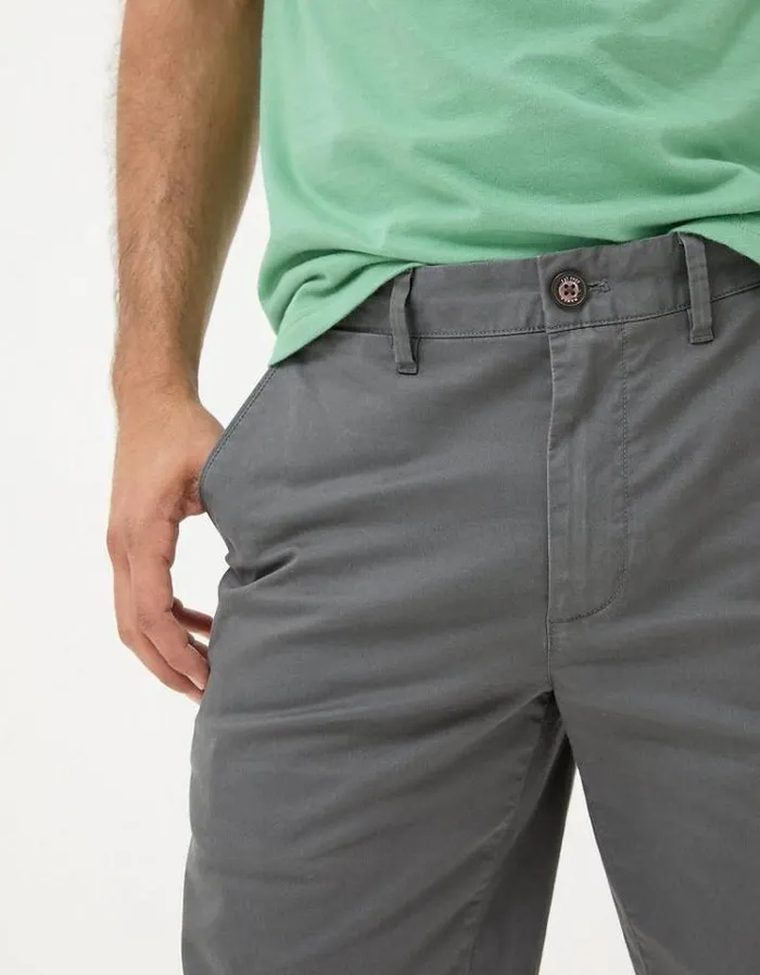 Men FatFace Shorts Mawes Chino Shorts Dark Grey