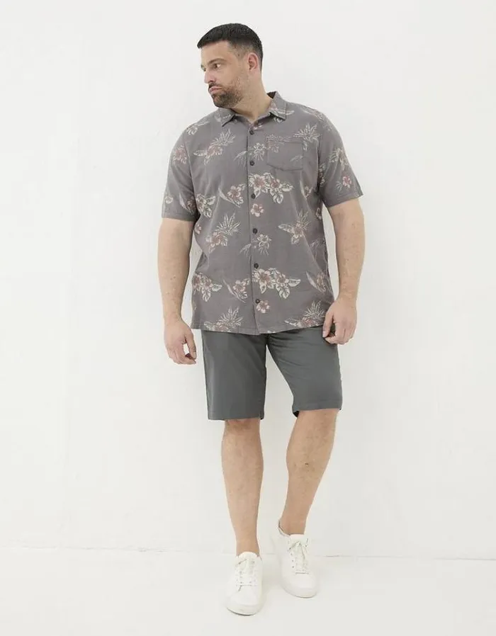Men FatFace Shorts Mawes Chino Shorts Dark Grey