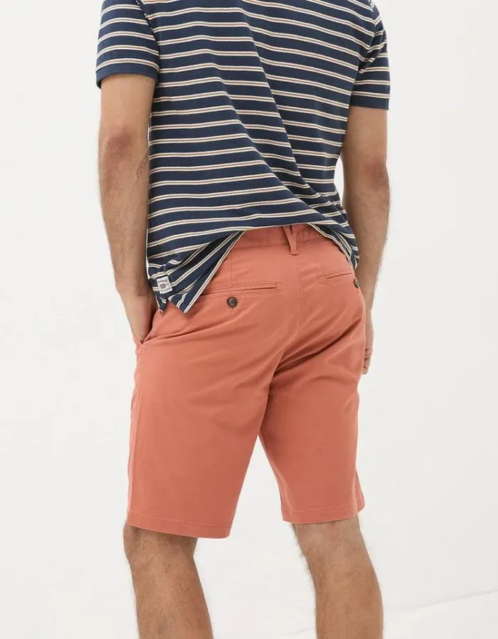 Men FatFace Shorts Mawes Chino Shorts Orange