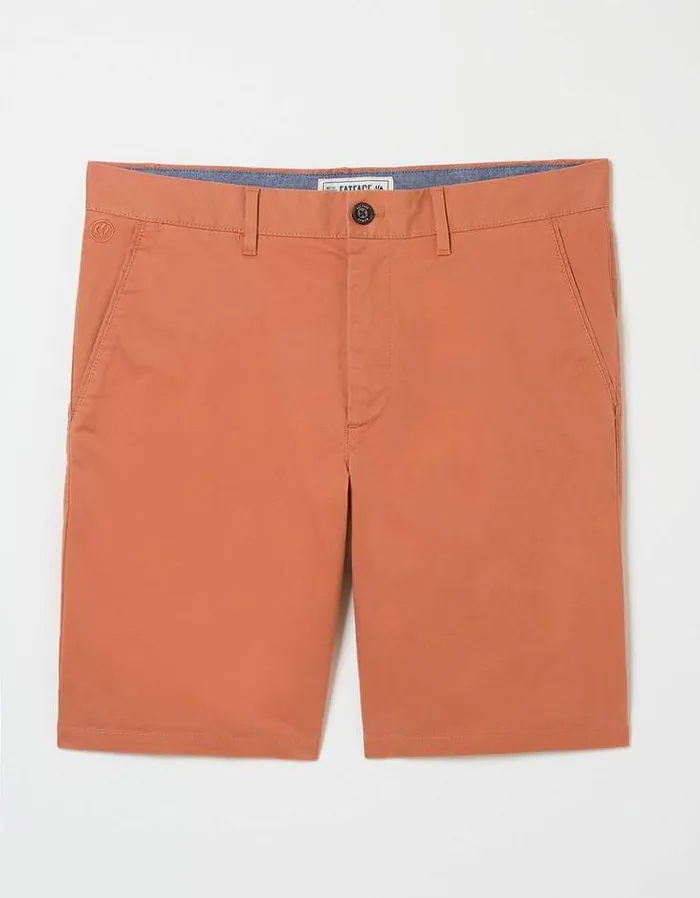 Men FatFace Shorts Mawes Chino Shorts Orange