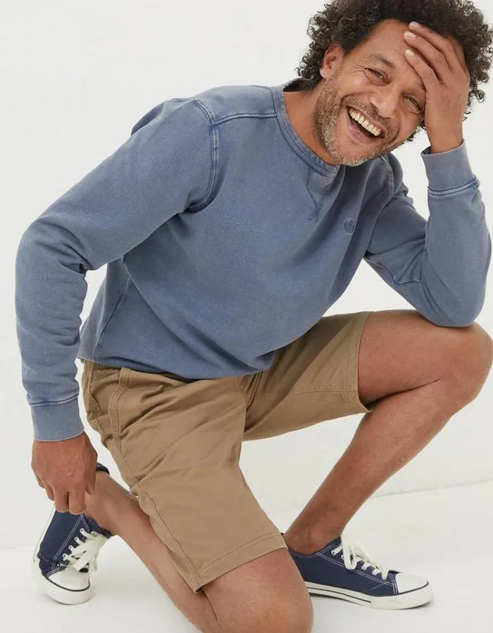 Men FatFace Shorts Seaton Pull On Shorts Tan