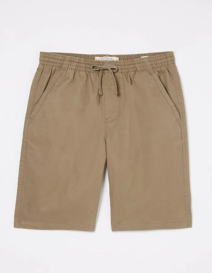Men FatFace Shorts Seaton Pull On Shorts Tan