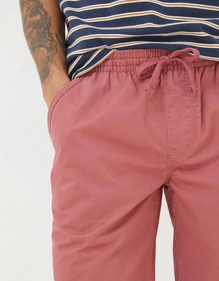 Men FatFace Shorts Seaton Pull On Shorts Washed Red