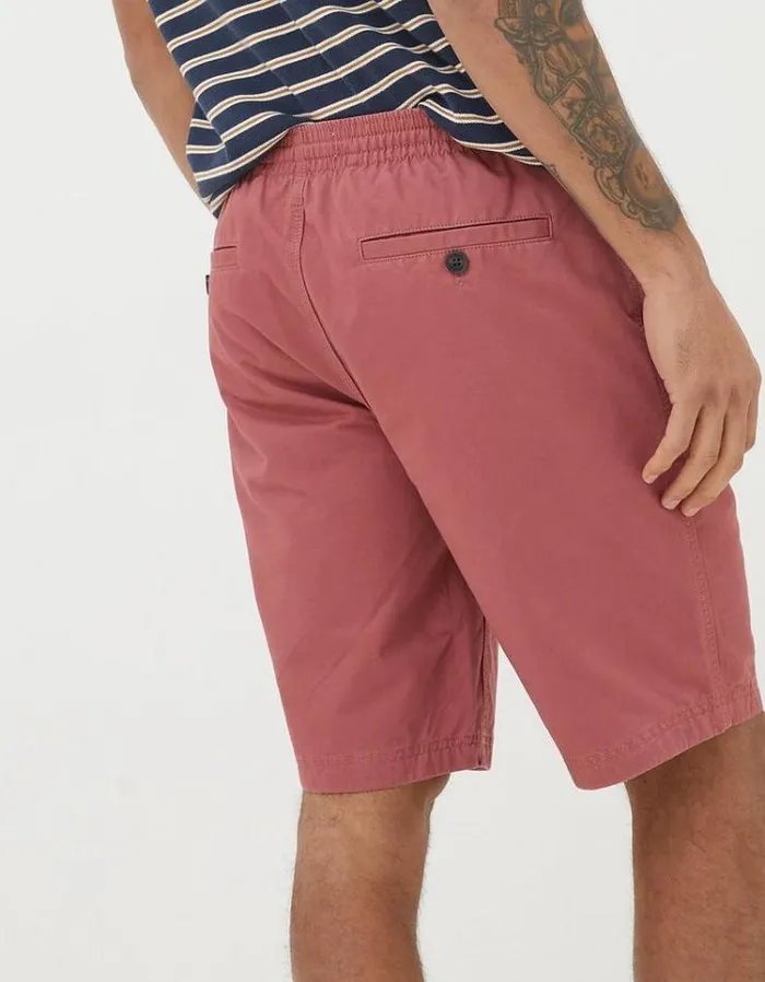 Men FatFace Shorts Seaton Pull On Shorts Washed Red