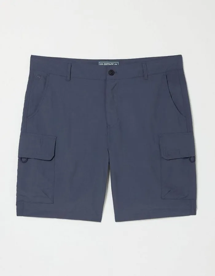 Men FatFace Shorts Snowdon Hybrid Cargo Shorts Dark Blue