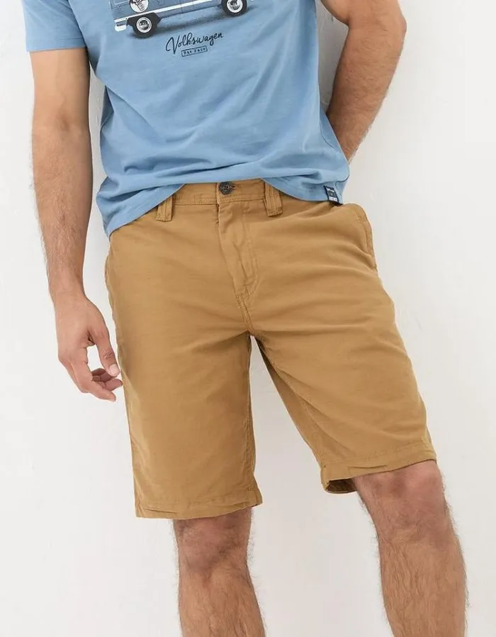 Men FatFace Shorts Stow Chino Shorts Tan