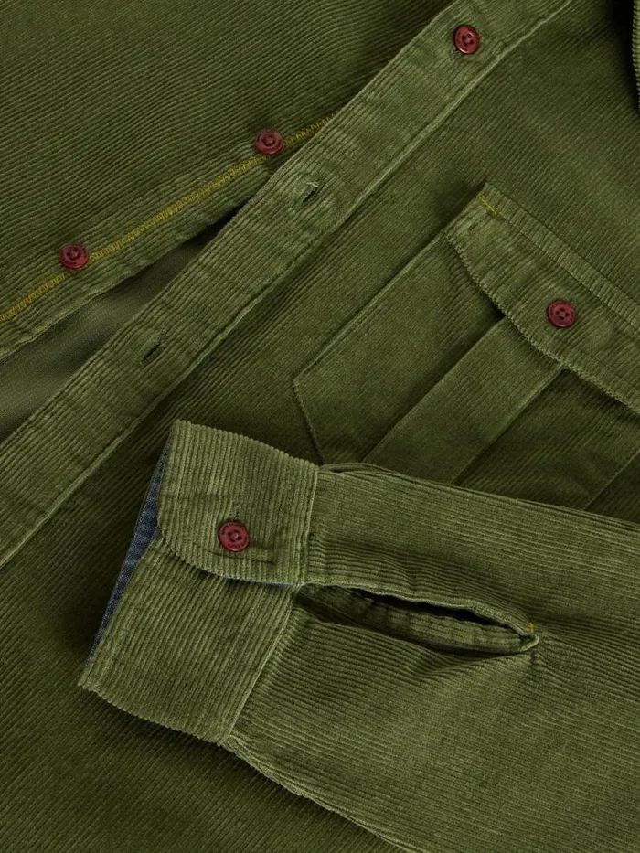 Men Griffin Cord Shirt Mid Green White Stuff Shirts Men Griffin Cord Shirt Mid Green White Stuff Shirts