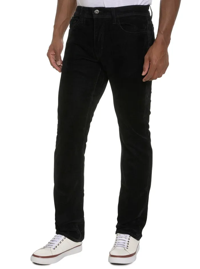 Men Jeans and Pants Robert Graham CELESTIAL VELVET PANTS Black