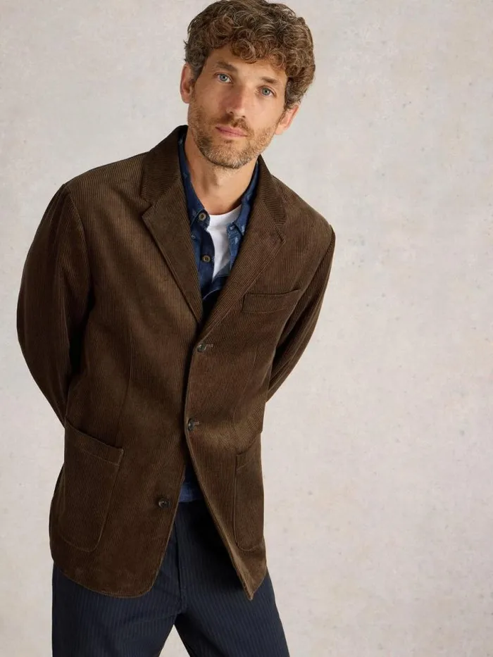 Men Kirkby Cord Blazer Dark Brown White Stuff Blazers Men Kirkby Cord Blazer Dark Brown White Stuff Blazers