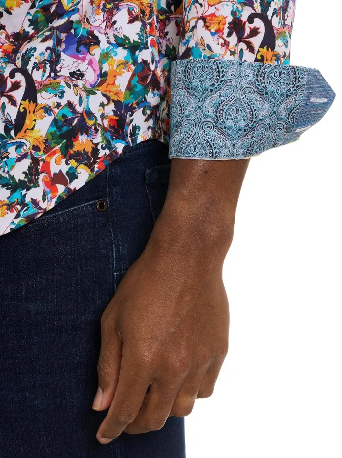Men Long Sleeve Button Down Shirts Robert Graham COMO LONG SLEEVE BUTTON DOWN SHIRT Multi