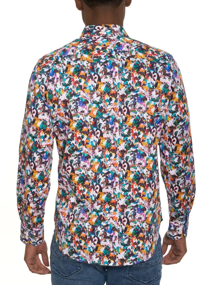 Men Long Sleeve Button Down Shirts Robert Graham COMO LONG SLEEVE BUTTON DOWN SHIRT Multi