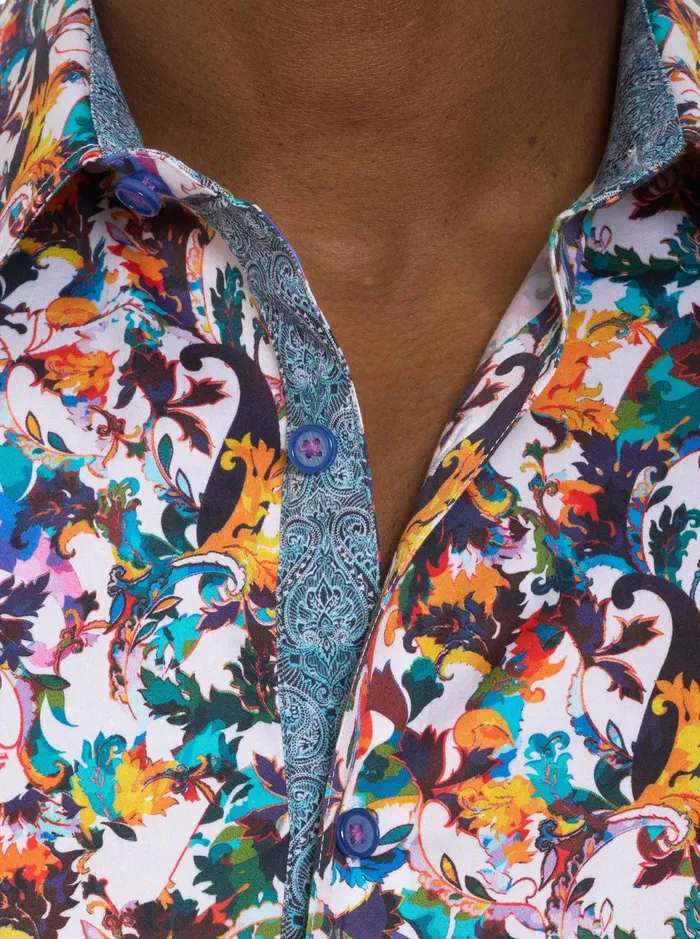 Men Long Sleeve Button Down Shirts Robert Graham COMO LONG SLEEVE BUTTON DOWN SHIRT Multi