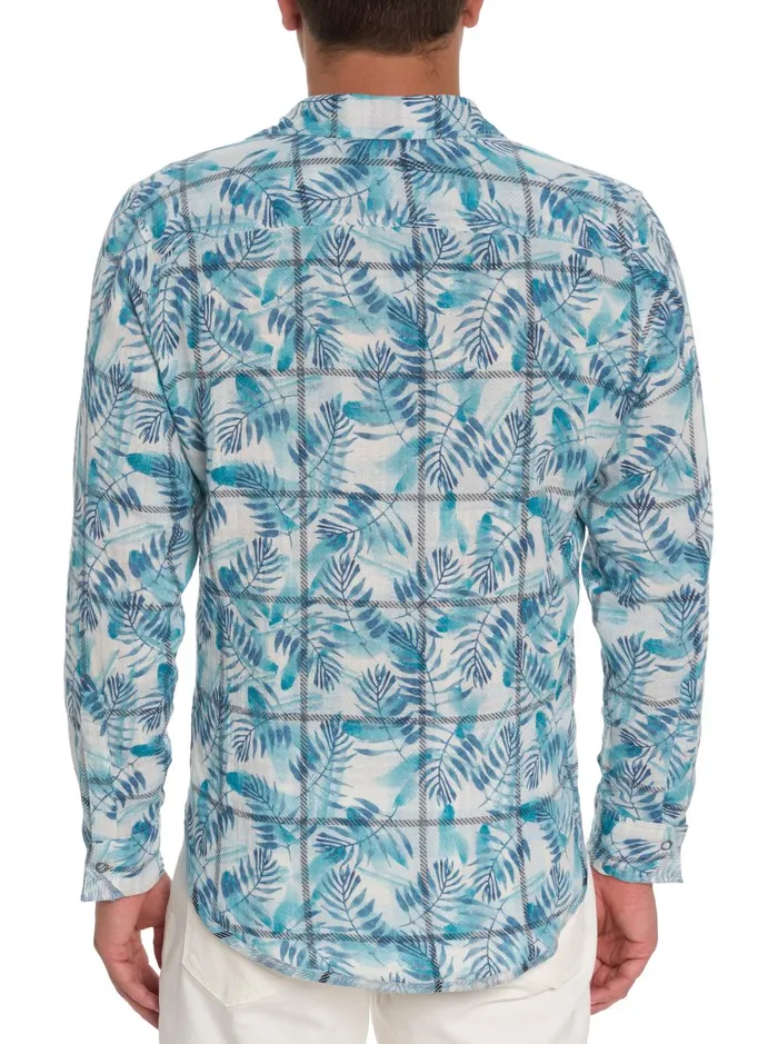 Men Long Sleeve Button Down Shirts Robert Graham FLIP SIDE REVERSIBLE LONG SLEEVE BUTTON DOWN SHIRT White