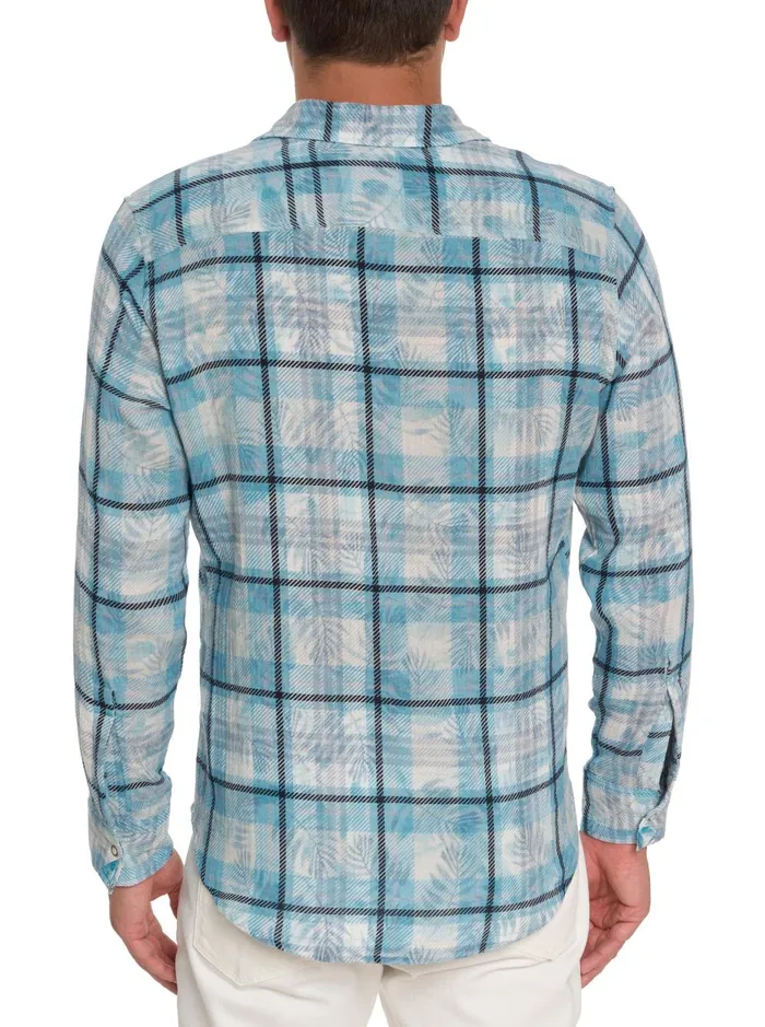Men Long Sleeve Button Down Shirts Robert Graham FLIP SIDE REVERSIBLE LONG SLEEVE BUTTON DOWN SHIRT White