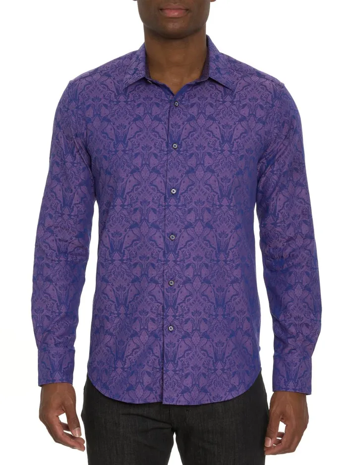 Men Long Sleeve Button Down Shirts Robert Graham HIGHLAND 3 LONG SLEEVE BUTTON DOWN SHIRT Turquoise