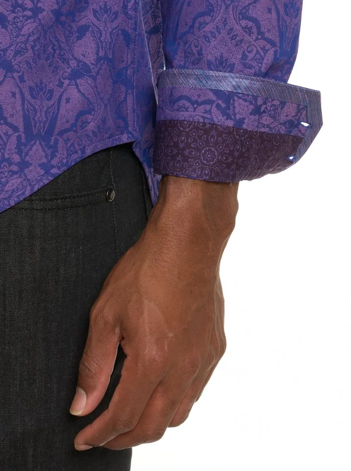 Men Long Sleeve Button Down Shirts Robert Graham HIGHLAND 3 LONG SLEEVE BUTTON DOWN SHIRT Turquoise