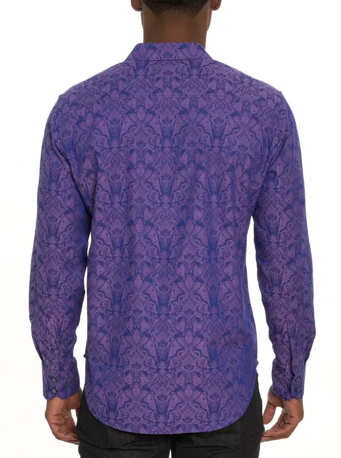 Men Long Sleeve Button Down Shirts Robert Graham HIGHLAND 3 LONG SLEEVE BUTTON DOWN SHIRT Turquoise
