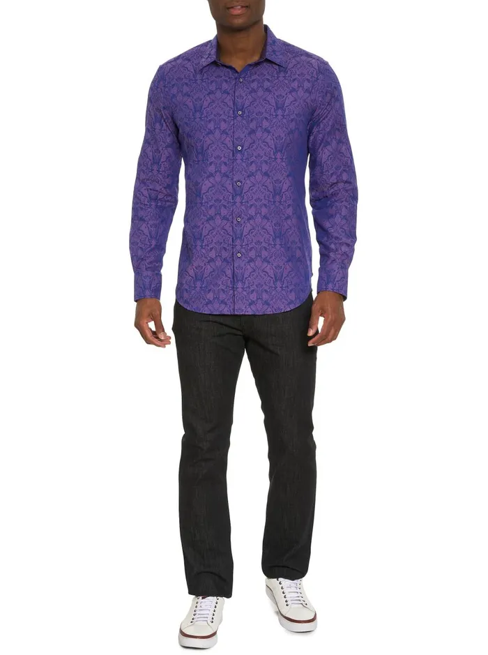 Men Long Sleeve Button Down Shirts Robert Graham HIGHLAND 3 LONG SLEEVE BUTTON DOWN SHIRT Turquoise