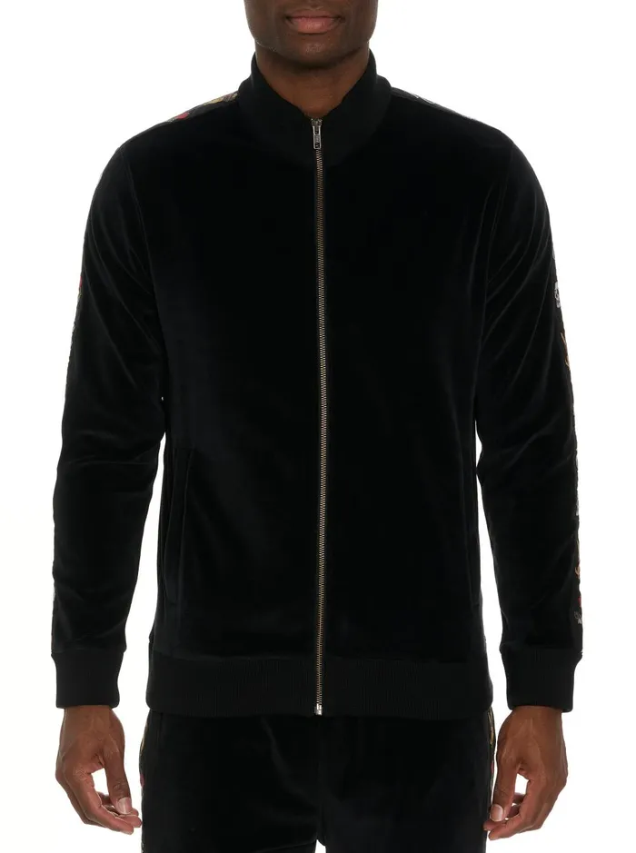 Men Long Sleeve Knits Robert Graham LANGEL LONG SLEEVE KNIT SHIRT Black