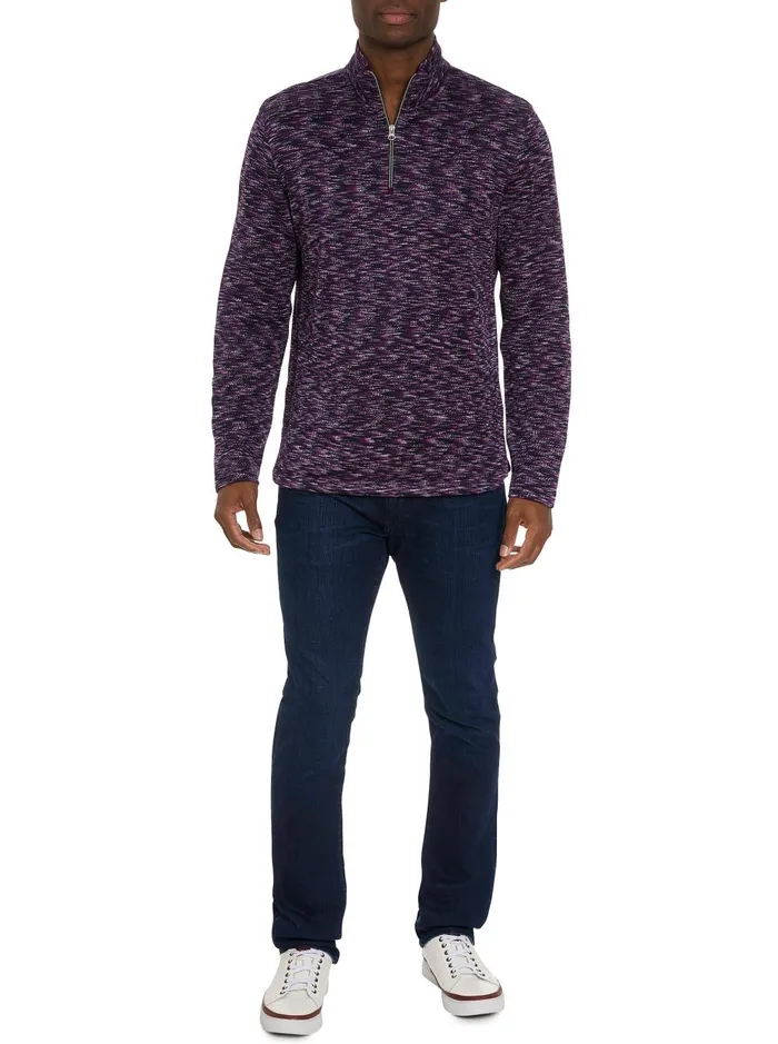 Men Long Sleeve Knits Robert Graham WATERFORD LONG SLEEVE KNIT Berry
