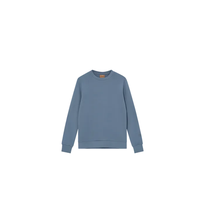 Men MMGAbel Crew Neck Sweat Ocean Blue Sweatshirts MOS MOSH