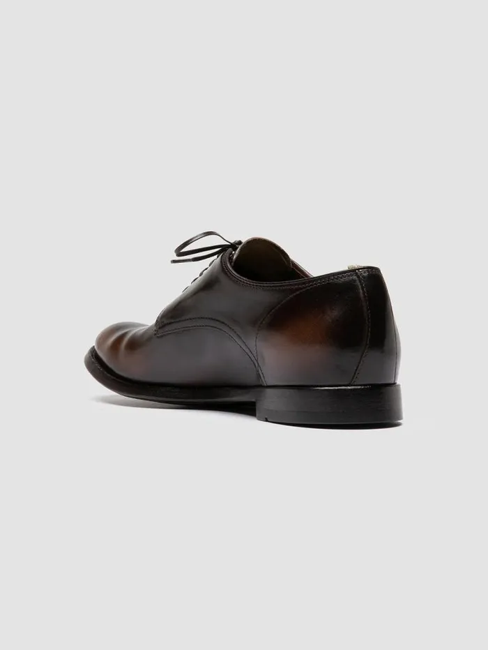 Men Officine Creative Footwear ANATOMIA 060 Brown Leather Derby Shoes Men Officine Creative Footwear ANATOMIA 060 Brown Leather Derby Shoes