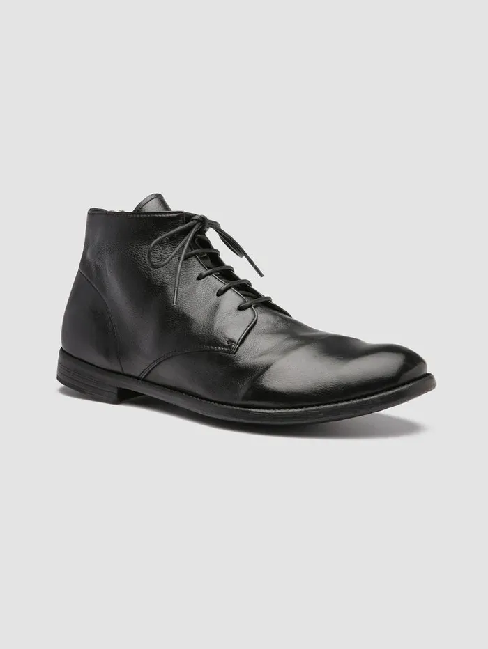 Men Officine Creative Footwear ARC 513 Black Leather Ankle Boots Men Officine Creative Footwear ARC 513 Black Leather Ankle Boots