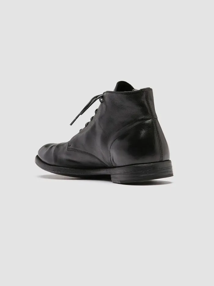 Men Officine Creative Footwear ARC 513 Black Leather Ankle Boots Men Officine Creative Footwear ARC 513 Black Leather Ankle Boots
