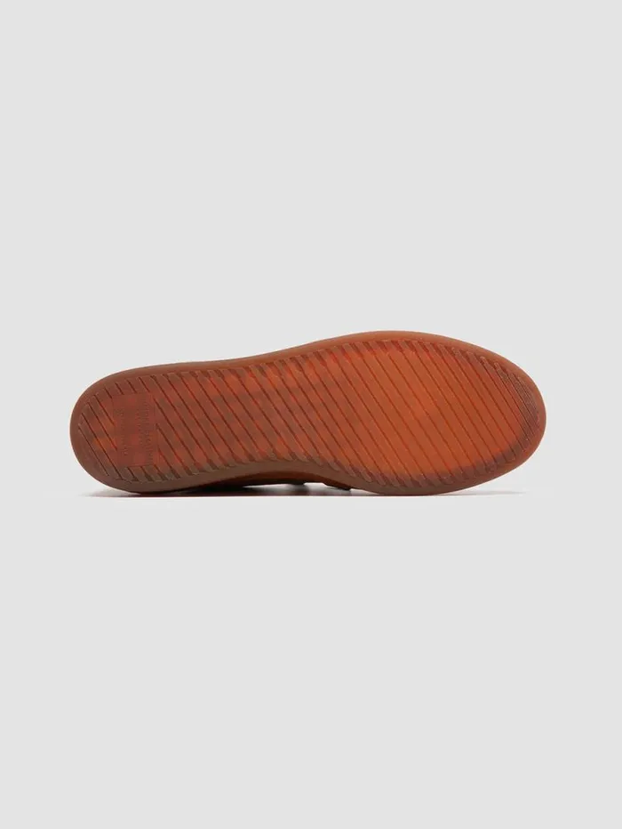 Men Officine Creative Footwear ASSET 001 Light Brown Suede Low Top Sneakers