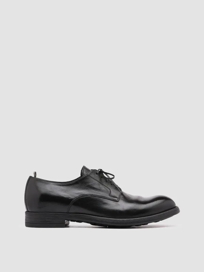Men Officine Creative Footwear CHRONICLE 001 Black Leather Derby Shoes