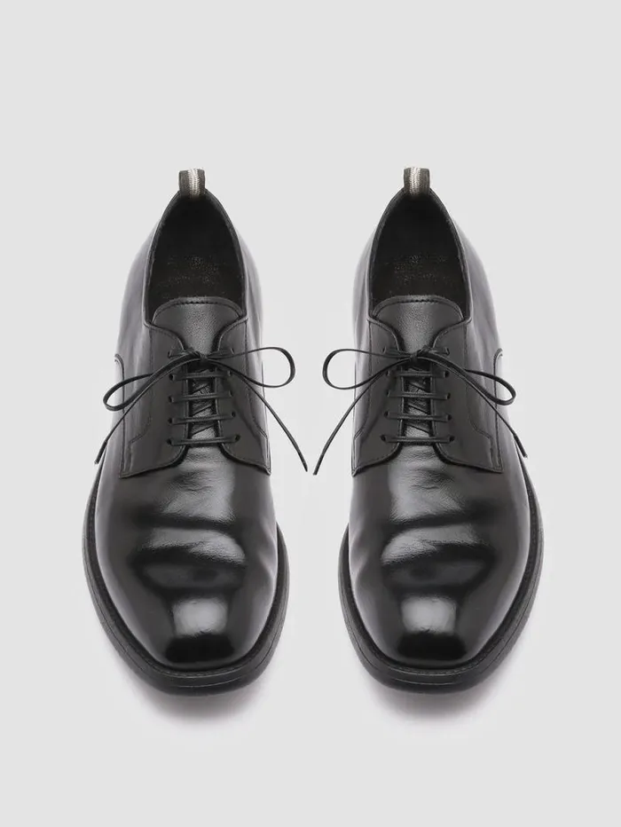 Men Officine Creative Footwear CHRONICLE 001 Black Leather Derby Shoes Men Officine Creative Footwear CHRONICLE 001 Black Leather Derby Shoes